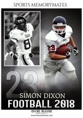 Simon Dixon - Football  Memory Mate Photoshop Template