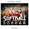Softball Themed Sports Photography Template - PrivatePrize - Photography Templates