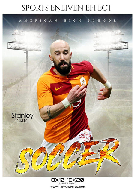 Stanley Cruz - Soccer Sports Enliven Effects Photography Template - PrivatePrize - Photography Templates