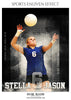 Stella Jason Volleyball - Sports Enliven Effect Photoshop Template - Photography Photoshop Template