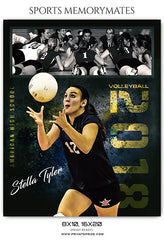 Stella Tyler Volleyball Memory Mate Photoshop Template