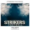 Strikers Football - Themed Sports Photography Template - Photography Photoshop Template