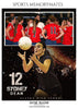Sydney Dean - Volleyball Memory Mate Photoshop Template - PrivatePrize - Photography Templates