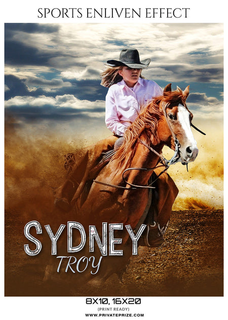 SYDNEY TROY-RODEO- SPORTS ENLIVEN EFFECTS - Photography Photoshop Template