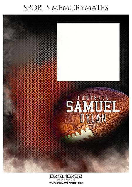 Samuel Dylan - Football Memory Mate Photoshop Template - PrivatePrize - Photography Templates