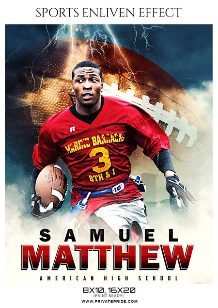 Samuel Matthew - Football Sports Enliven Effect Photography Template - PrivatePrize - Photography Templates