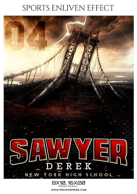 Sawyer Derek - Basketball Sports Enliven Effect Photography Template - PrivatePrize - Photography Templates