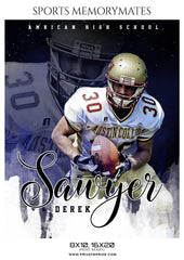 Sawyer Derek - Football Memory Mate Photoshop Template
