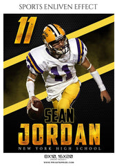 Sean Jordan - Football Sports Enliven Effect Photography Template