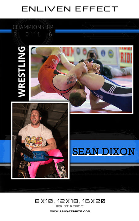 Sean Wrestler - Enliven Effects - Photography Photoshop Template