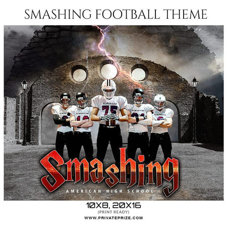 Smashing - Football Themed Sports Photography Template - PrivatePrize - Photography Templates