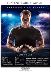 Soccer Trading Card Sports Photoshop Template