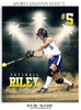 Riley Softball Sports Enliven Effects Photography Template - Photography Photoshop Template