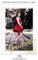 Sophia Aiden - Senior Announcement Card Templates