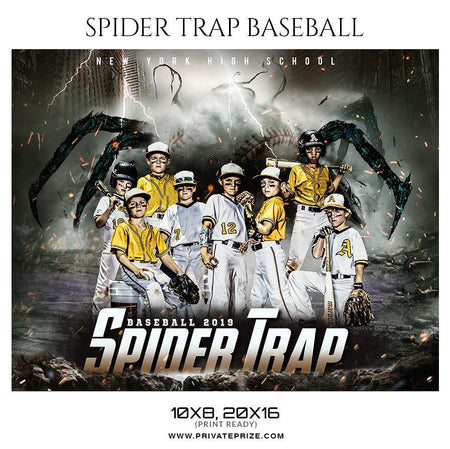 Spider Trap - Themed Sports Photography Template - PrivatePrize - Photography Templates
