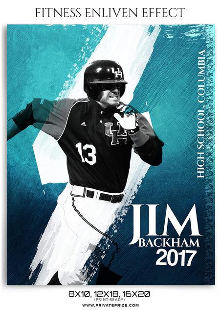 Blue- Enliven Effects - Photography Photoshop Template