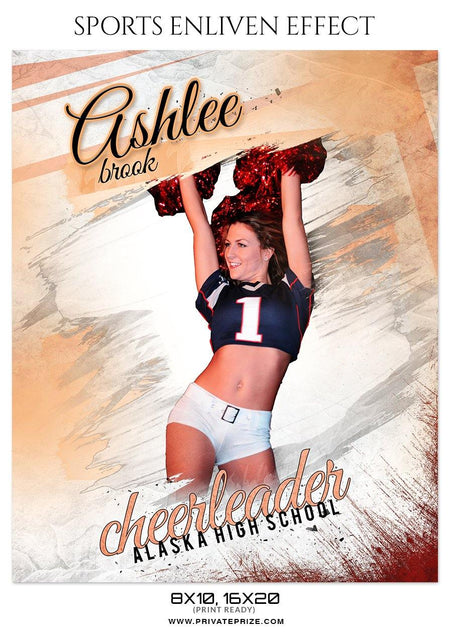 Ashlee Brook - Cheerleaders Enliven Effect Photography Template - PrivatePrize - Photography Templates