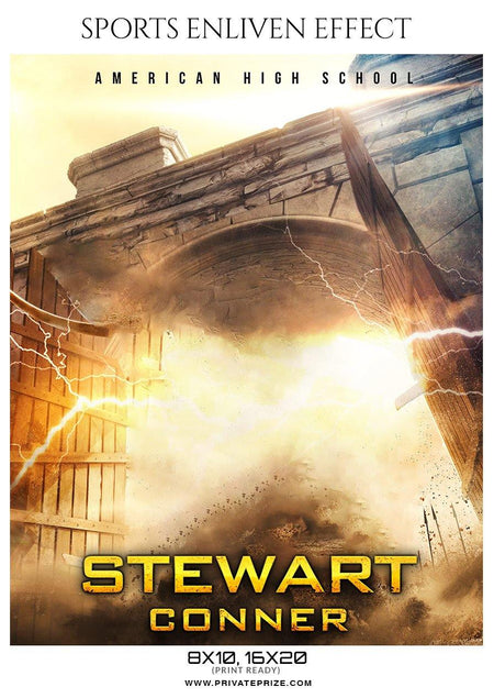 Stewart Conner - Basketball Sports Enliven Effect Photography Template - PrivatePrize - Photography Templates