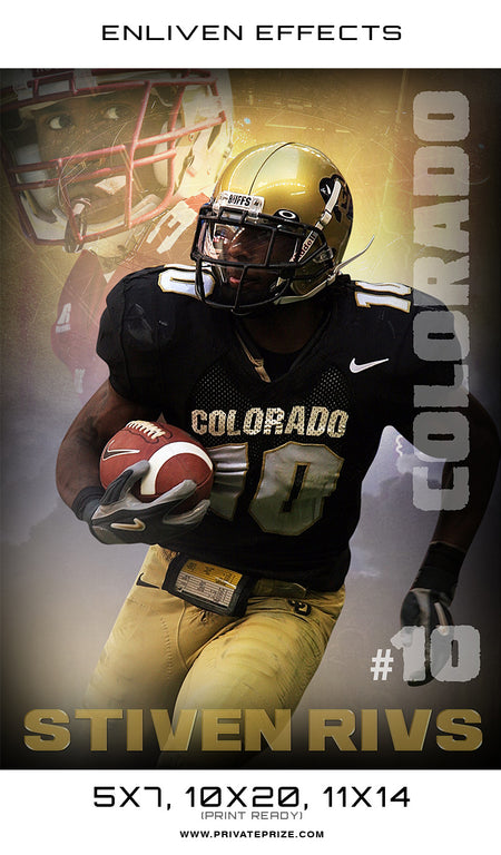 Stiven Rivs Football - Enliven Effects - Photography Photoshop Template