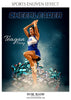 Teagan Perry - Cheerleader Sports Template Enliven Effects - Photography Photoshop Template