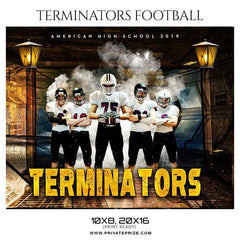 Terminators - Football Themed Sports Photography Template