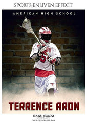 Terrence Aron - Lacrosse Sports Enliven Effects Photography Template