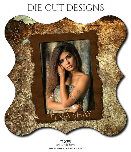 TESSA SHAY - DIE CUT DESIGN - Photography Photoshop Template