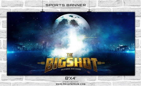 The Bigshot - Baseballball Sports Banner Photoshop Template - PrivatePrize - Photography Templates