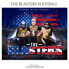 The Blasters - Football Themed Sports Photography Template