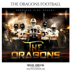 The Dragons - Football Themed Sports Photography Template