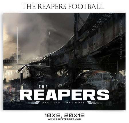 THE REAPERS FOOTBALL Theme Sports Photography Template - Photography Photoshop Template