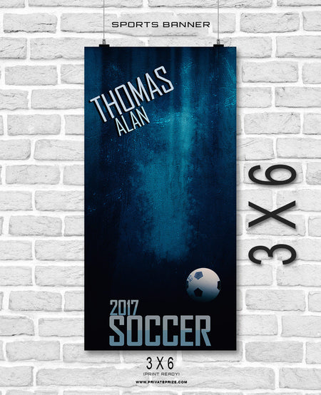 Thomas Alan- Soccer- Enliven Effects Sports Banner Photoshop Template - Photography Photoshop Template