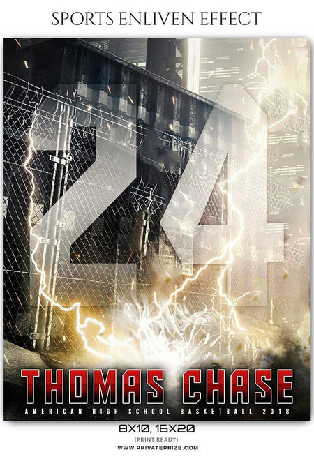 Thomas Chase - Basketball Sports Enliven Effects Photography Template - PrivatePrize - Photography Templates