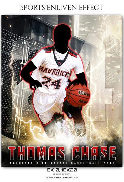 Thomas Chase - Basketball Sports Enliven Effects Photography Template - PrivatePrize - Photography Templates