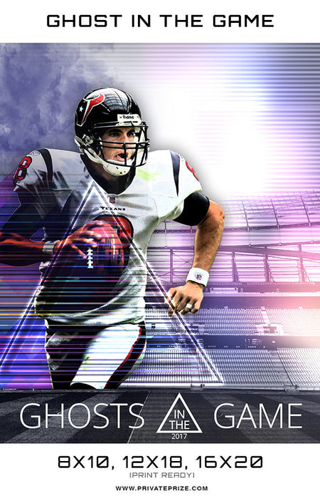 The Ghosts in the Game 2017 Sports Template -  Enliven Effects - Photography Photoshop Template