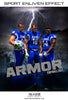 Armor Football 2017  Themed Sports Template - Photography Photoshop Template