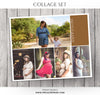 Maternity Photo Collage Template - Story Board - Photography Photoshop Template