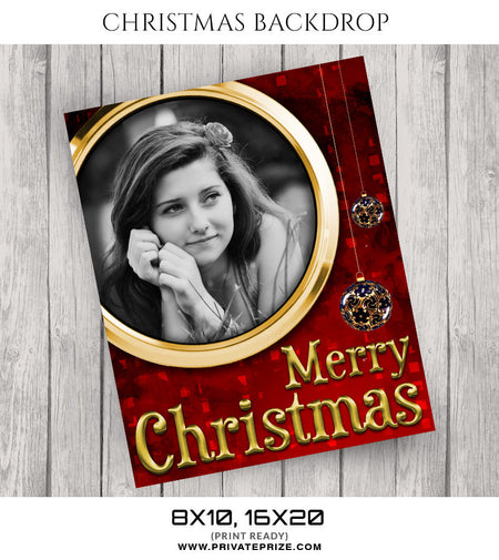 Solace Christmas Digital Backdrop - Photography Photoshop Template