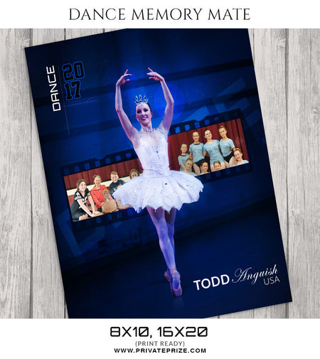 Power of Blue-Dance Memory Mate - Photography Photoshop Template