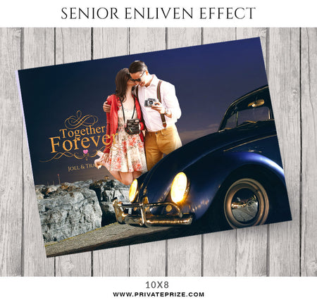 Together Forever- Senior Enliven Effects - Photography Photoshop Template