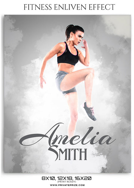 Amelia Smith-Fitness Mantra- Enliven Effects - Photography Photoshop Template