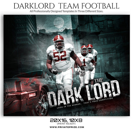 Dark Lord Sports Template - Photography Photoshop Template