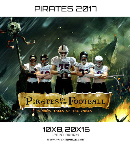 Pirates of The Football - Winning Tales Themed Sports Template - Photography Photoshop Template