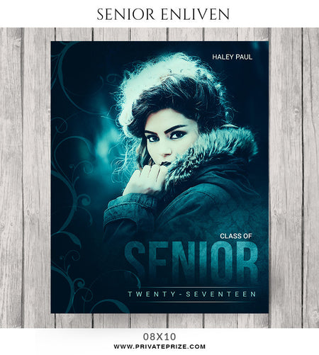 Haley Paul- Senior Enliven Effects - Photography Photoshop Template