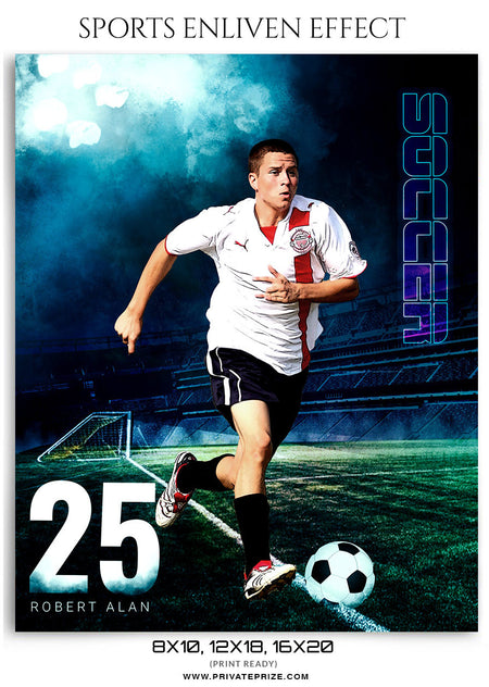 Robert Alan Soccer - Sports Photography-Enliven Effects - Photography Photoshop Template