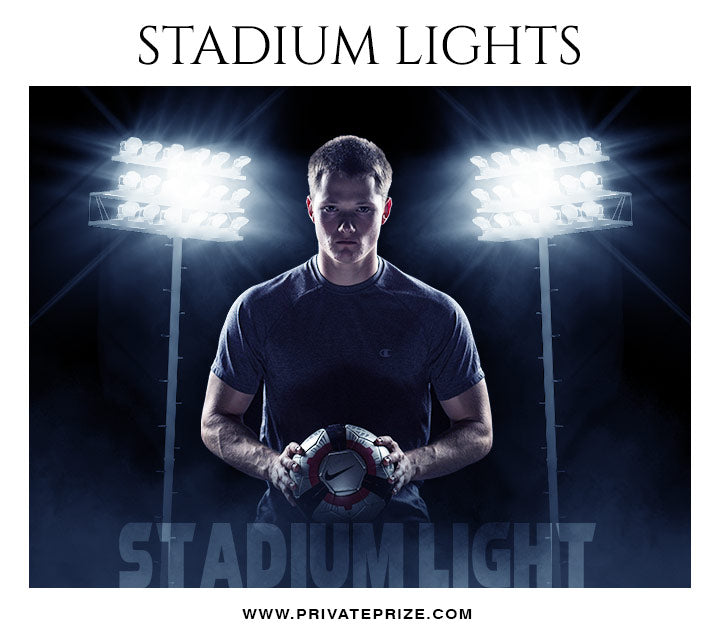 Stadium Light Overlays - Designer Pearls - Photography Photoshop Template