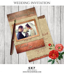 Rachael&Mark Wedding Invitation Card