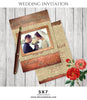 Rachael&Mark Wedding Invitation Card - Photography Photoshop Template
