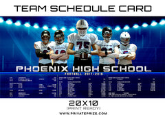 Phoenix Team Schedule Card