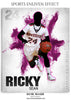 Ricky Sean Basketball Sports Photography- Enliven Effects - Photography Photoshop Template